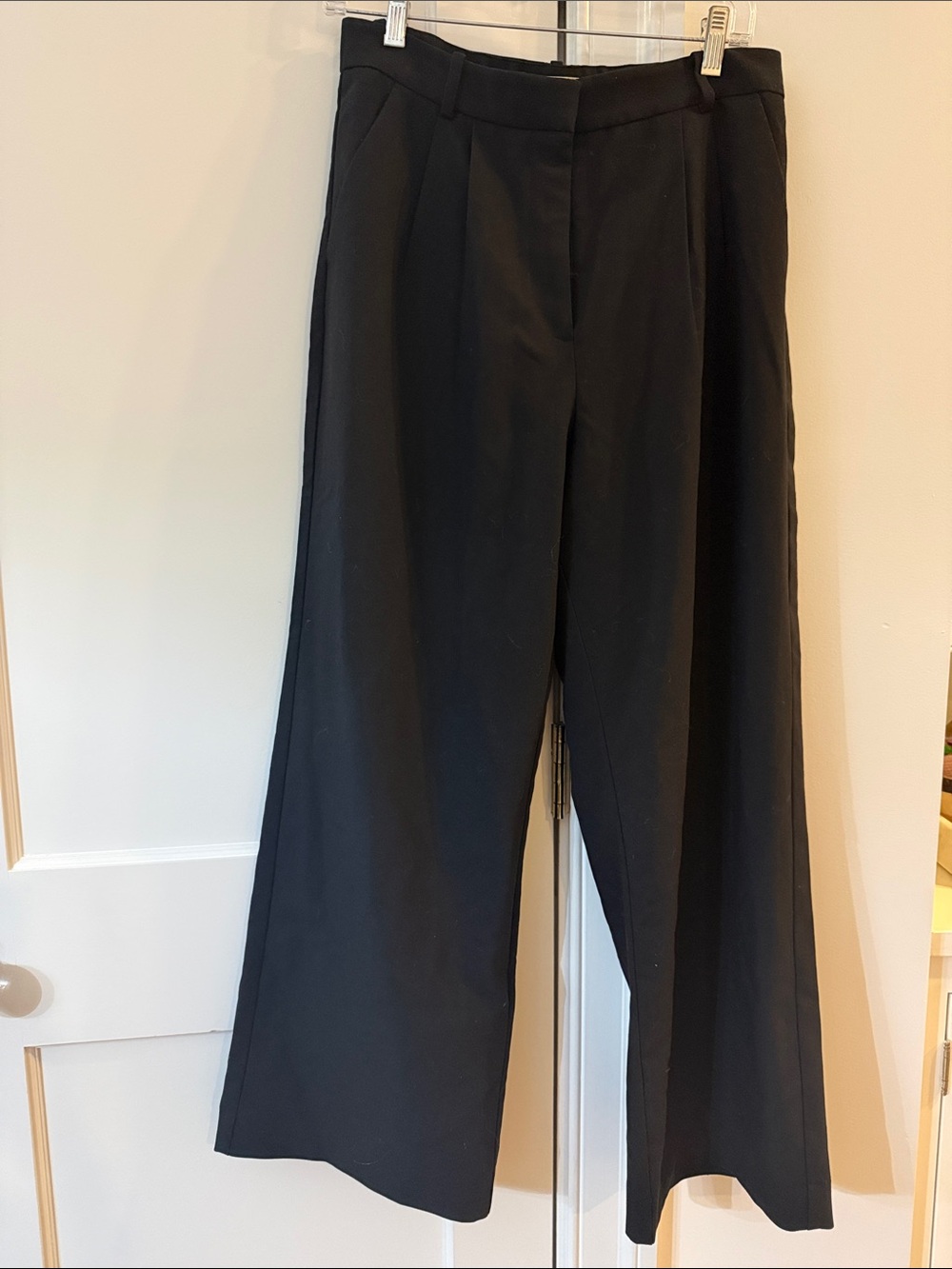 Abercrombie Black Wide-Leg Dress Pants
